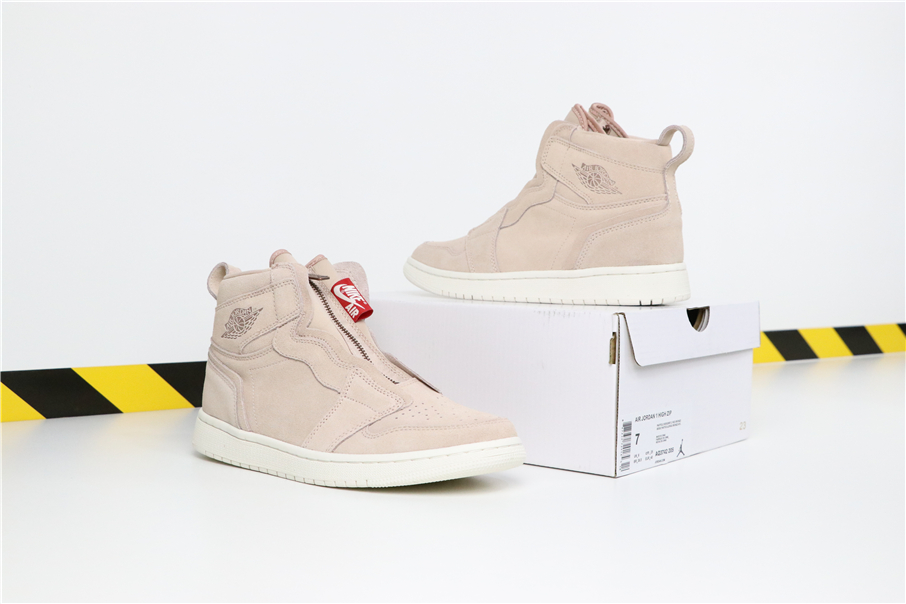 Air Jordan 1 High Zip “Particle Beige”Shoes For Women - Click Image to Close